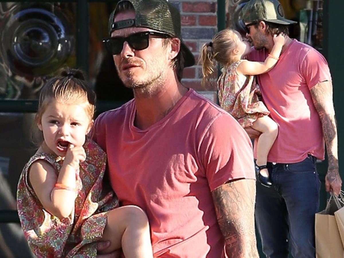 David Beckham z córką Harper Seven na zakupach w Los Angeles
