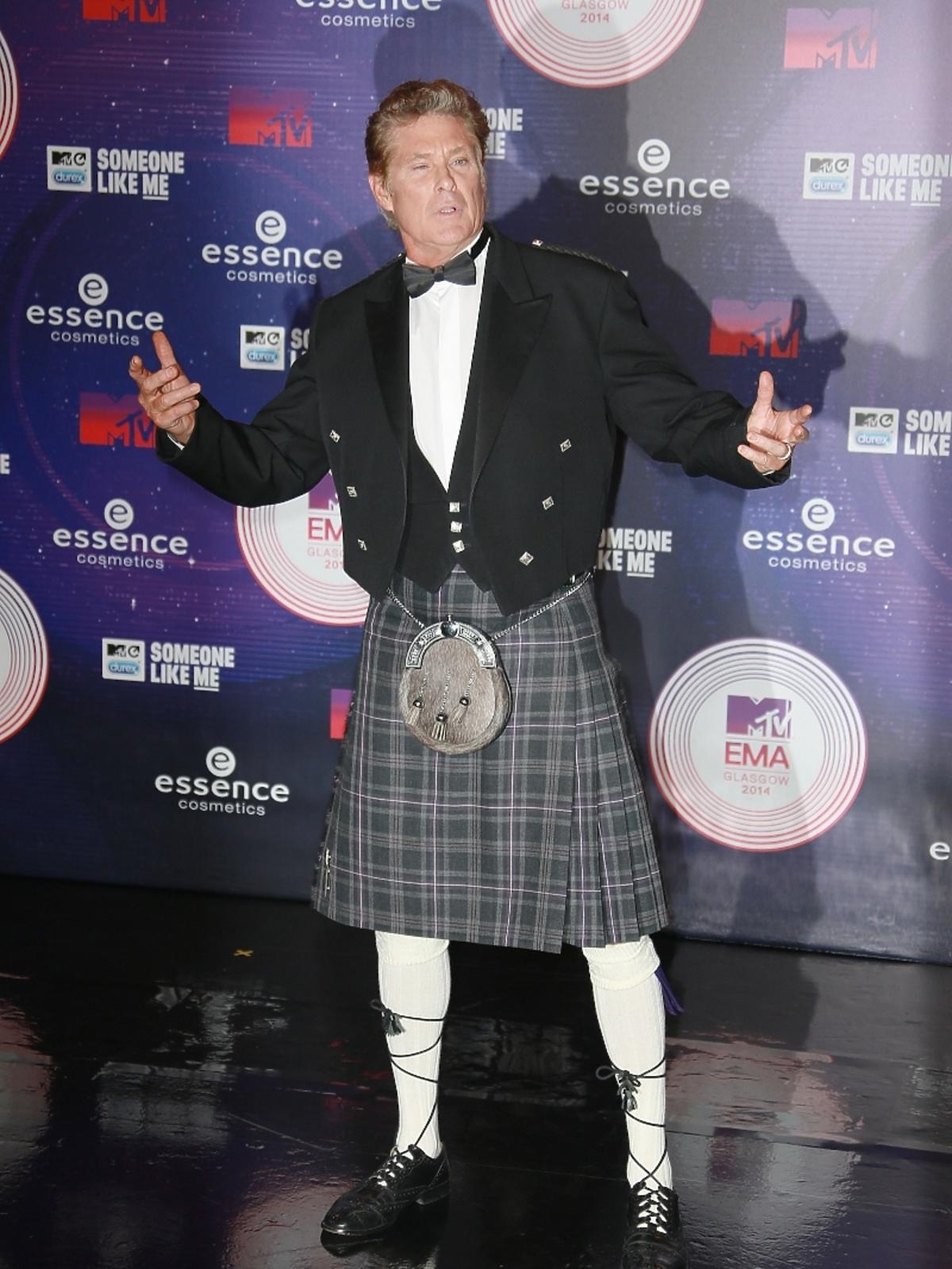 David Hasselhoff na MTV EMA 2014 w Glasgow