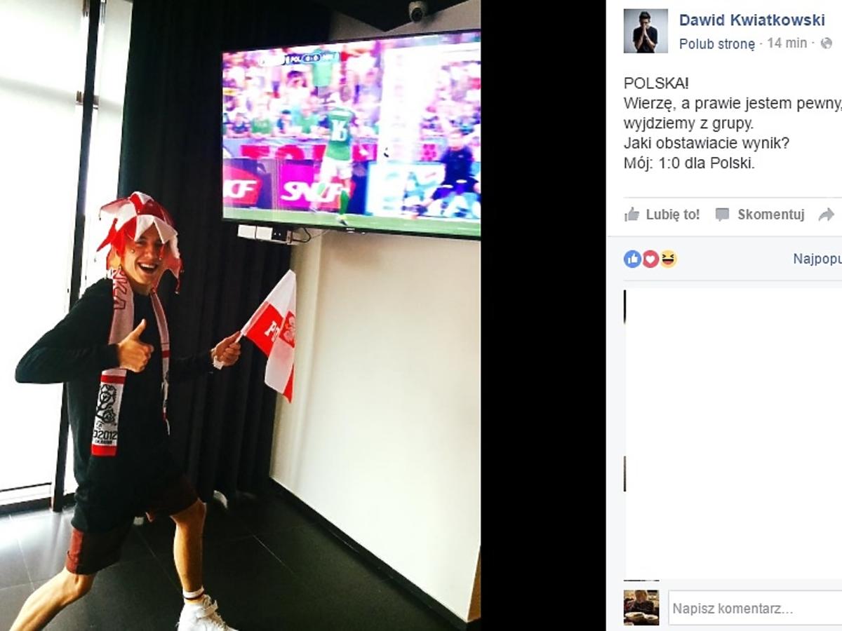 Dawid Kwiatkowski kibicuje Polakom na Euro 2016