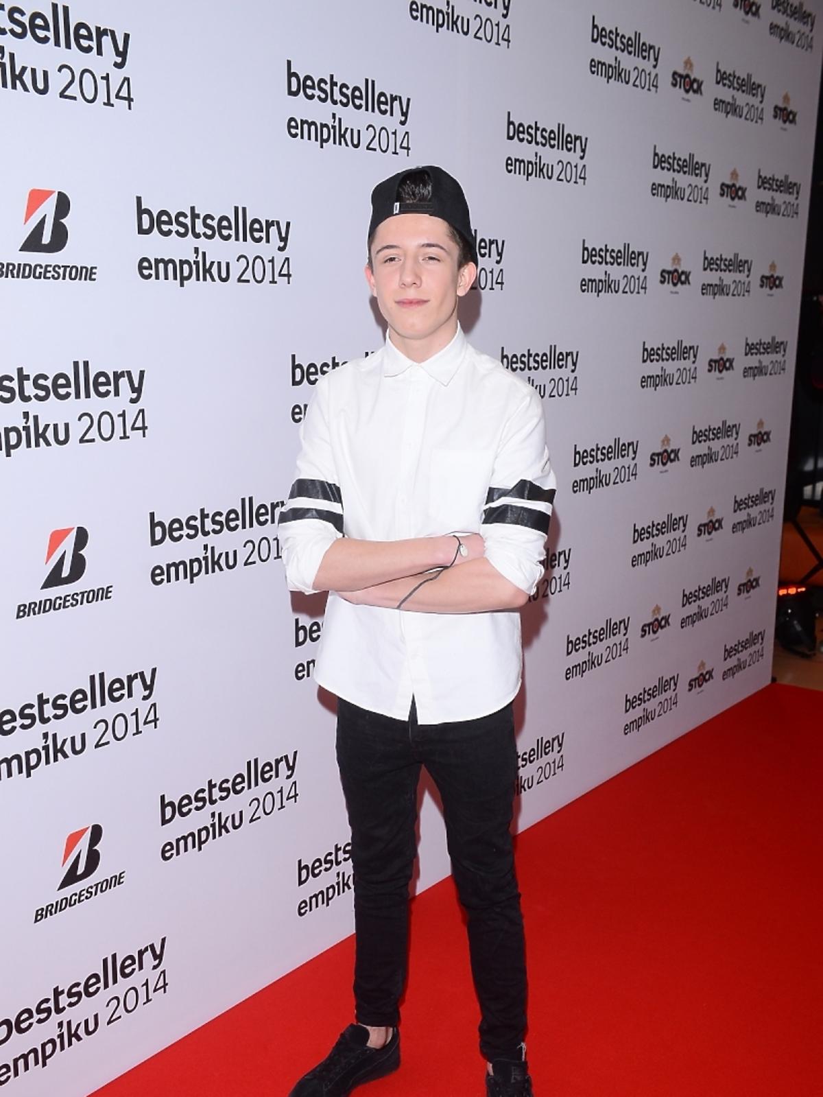 Dawid Kwiatkowski na gali Bestsellery Empiku 2014