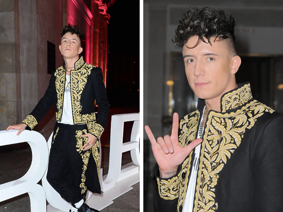 Dawid Kwiatkowski na pokazie nowej kolekcji H&M i Giambattista Valli