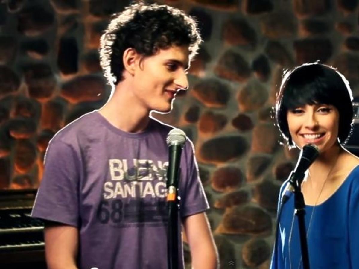 Dawid Podsiadło i Tatiana Okupnik w teledysku "Tu i teraz"