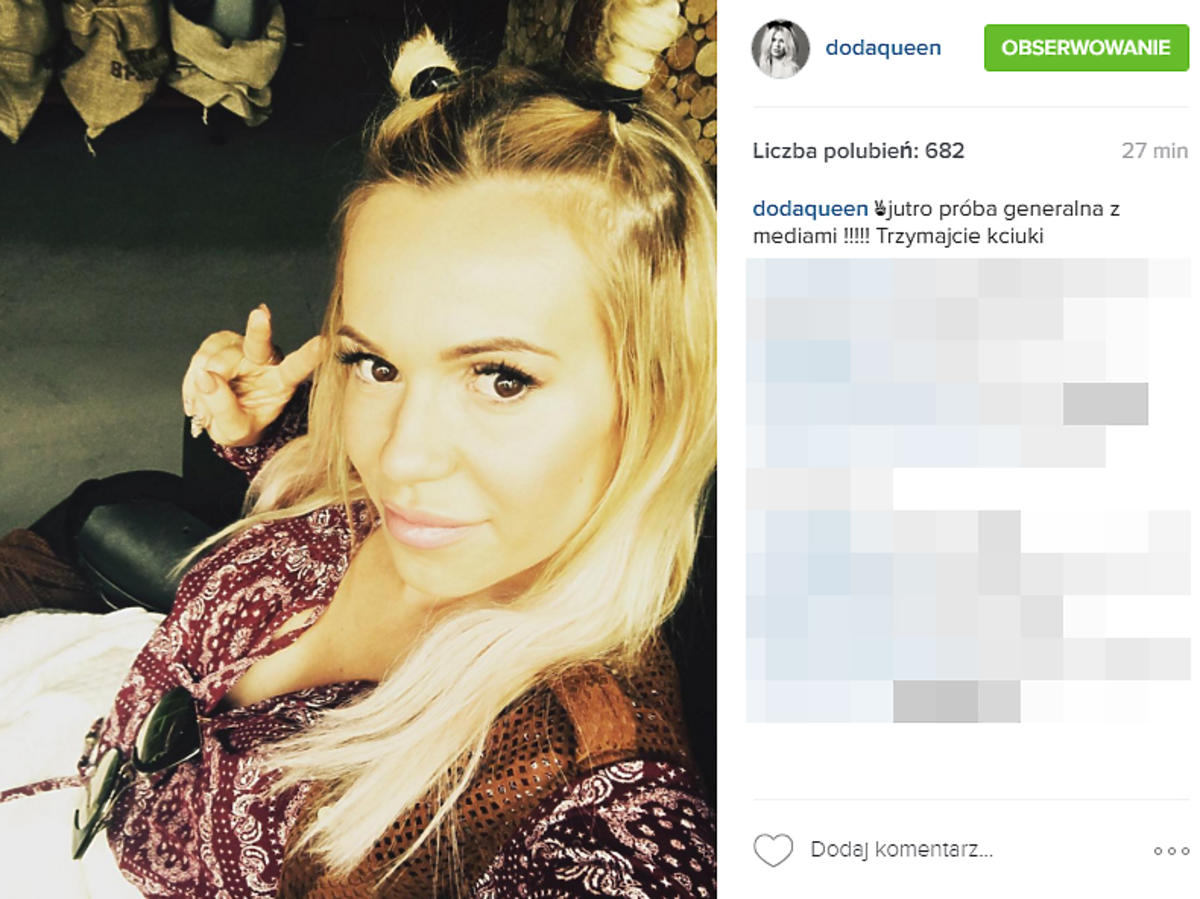 Doda bez makijażu