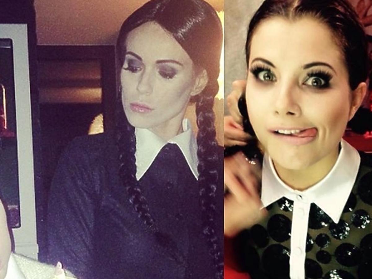 Doda i Agnieszka Sienkiewicz w takich samych przebraniach na Halloween