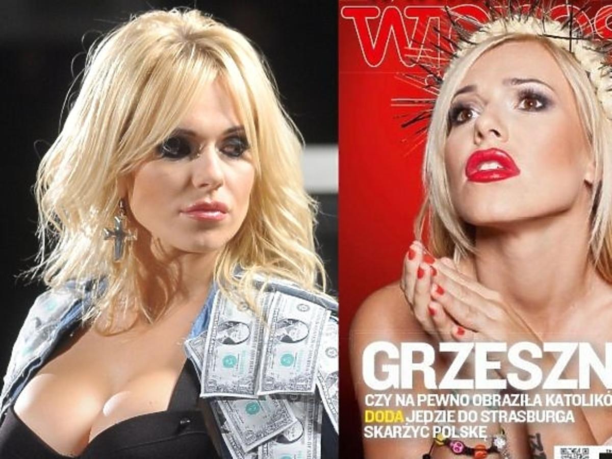 Doda we Wprost przebrana za Jezusa Chrystusa