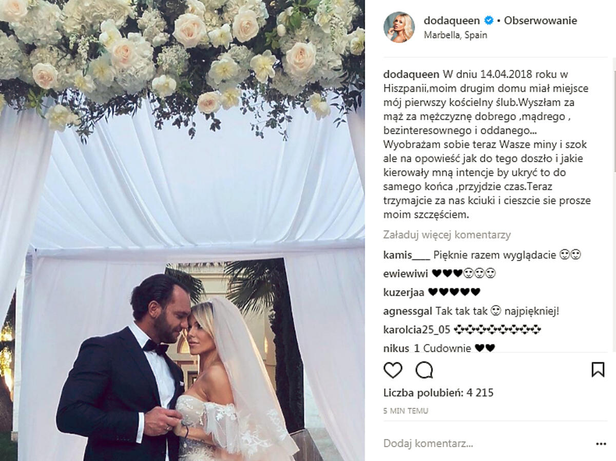 Doda wzięła ślub