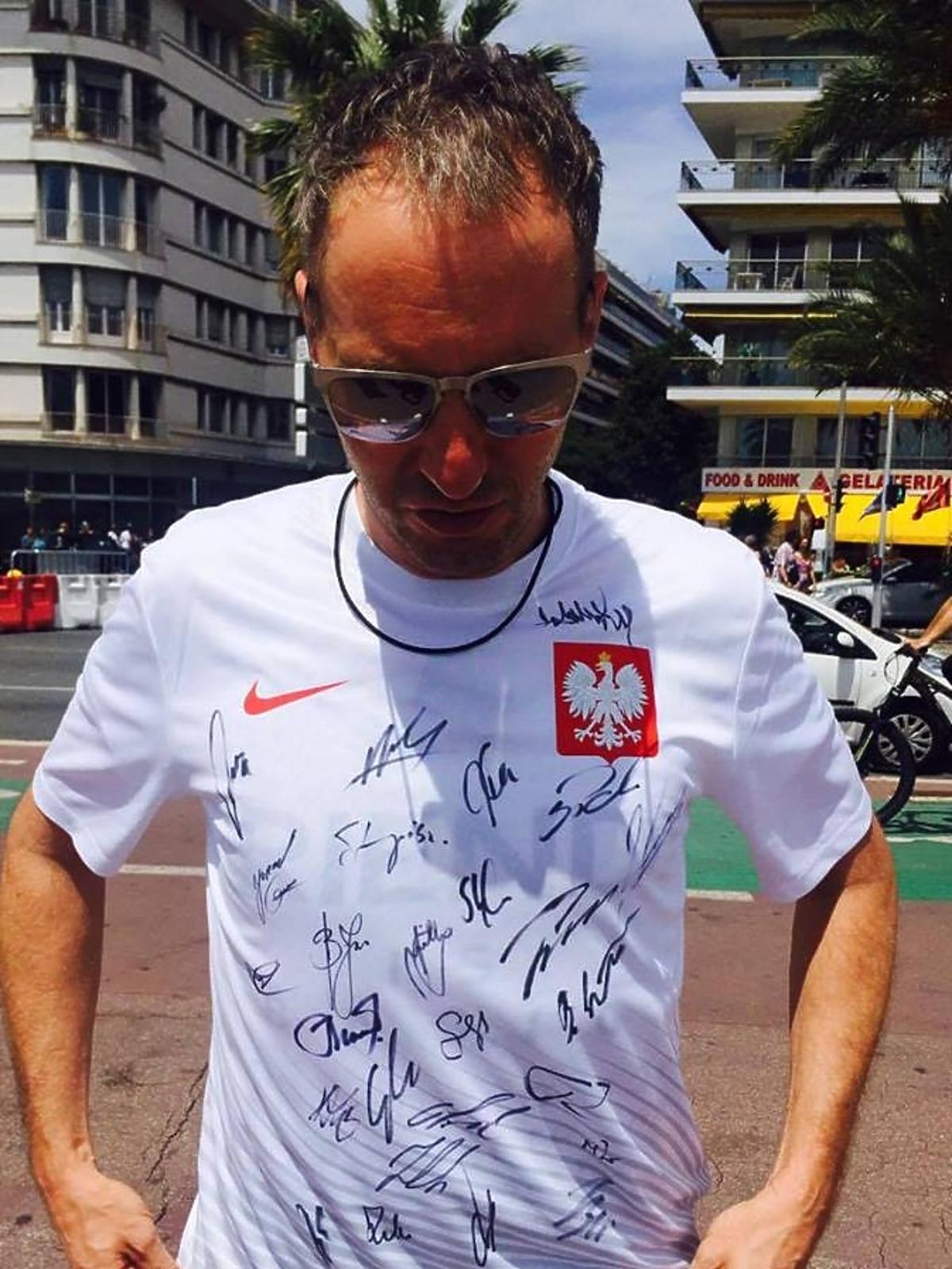 Doktor Gojdź w Nicei na meczu Polska - Irlandia Północna