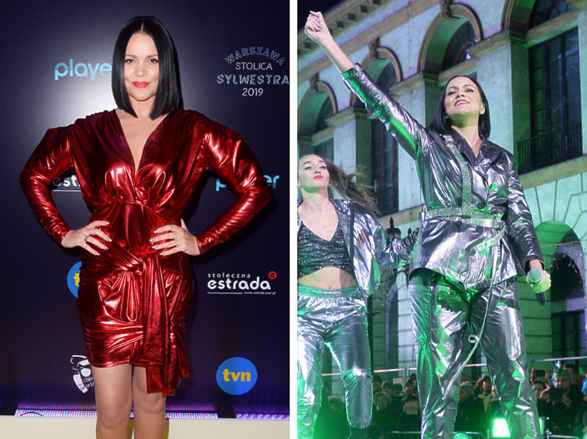 Dominika Gawęda na sylwestrowej imprezie TVN