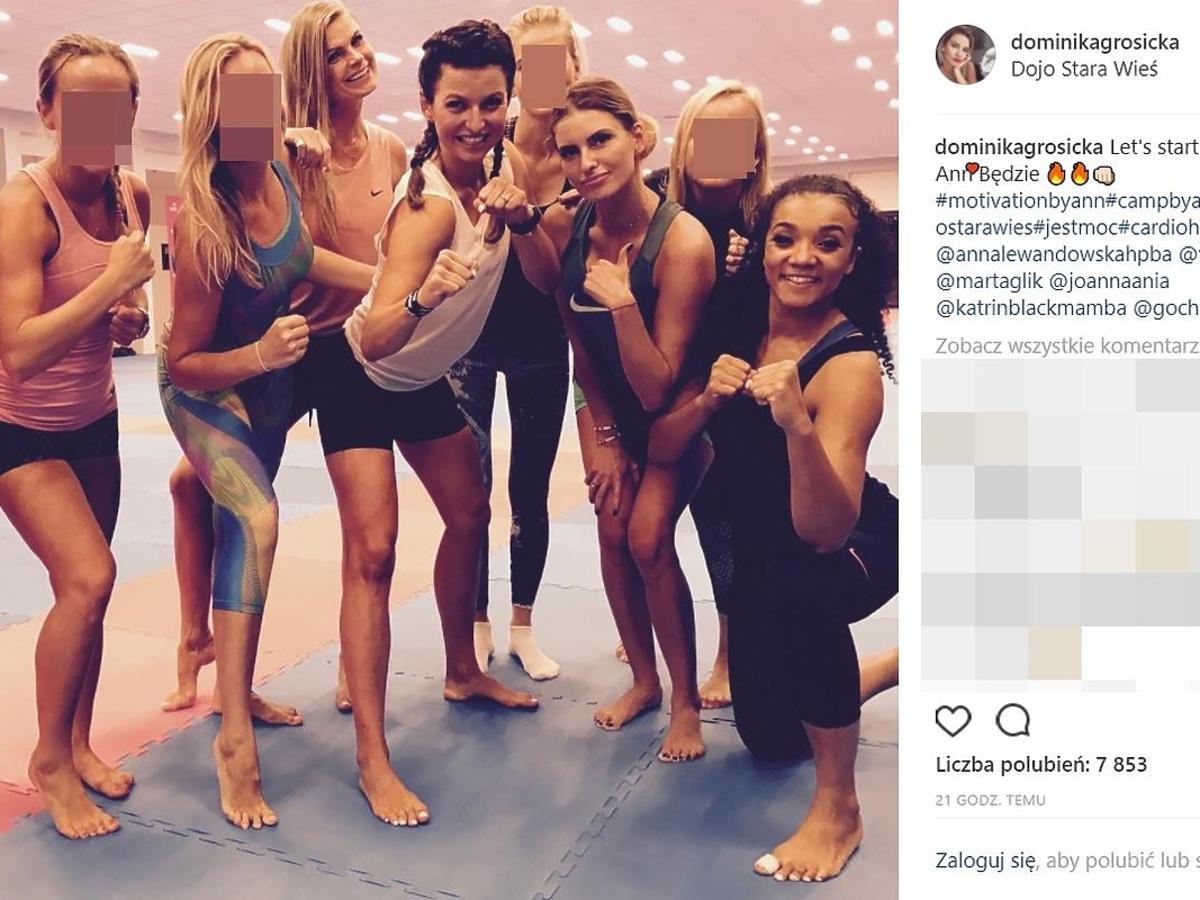 Dominika Grosicka na obozie Anny Lewandowskiej