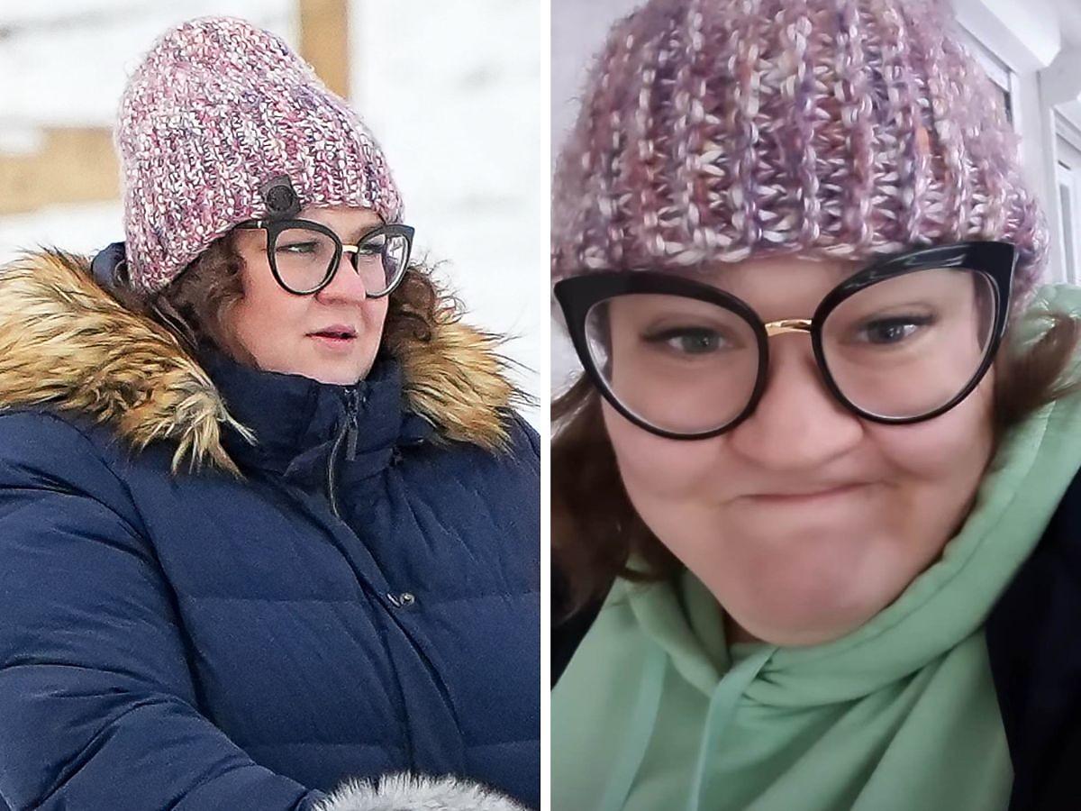 Dominika Gwit na spacerze z synkiem