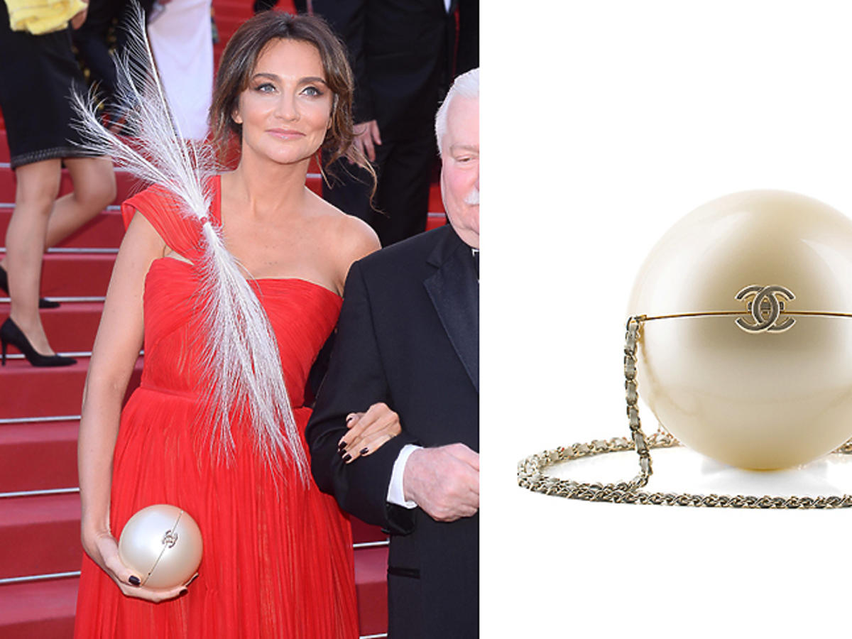 Dominika Kulczyk i Lech Wałęsa w Cannes, Minaudiere Chanel, 77 300 zł