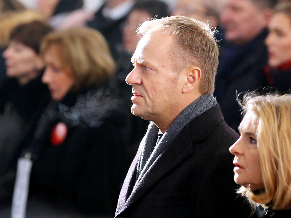 Donald i Małgorzata Tuskowie na pogrzebie prezydenta Gdańska Pawła Adamowicza