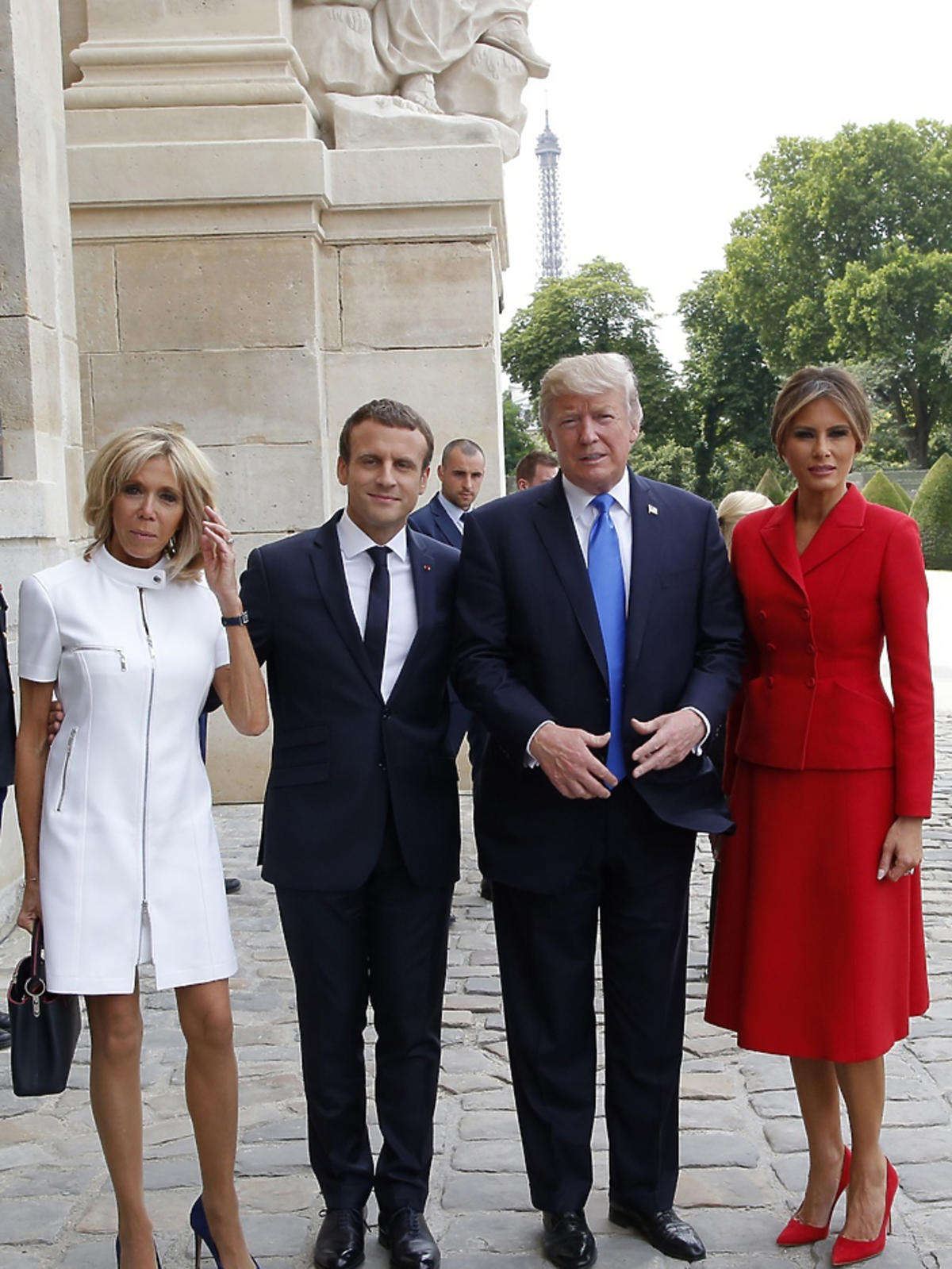 Donald i Melania Trump spotkali się z Emmanuelem i Brigitte Macron