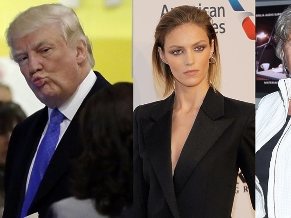 Donald Trump, Anja Rubik, Krystyna Janda