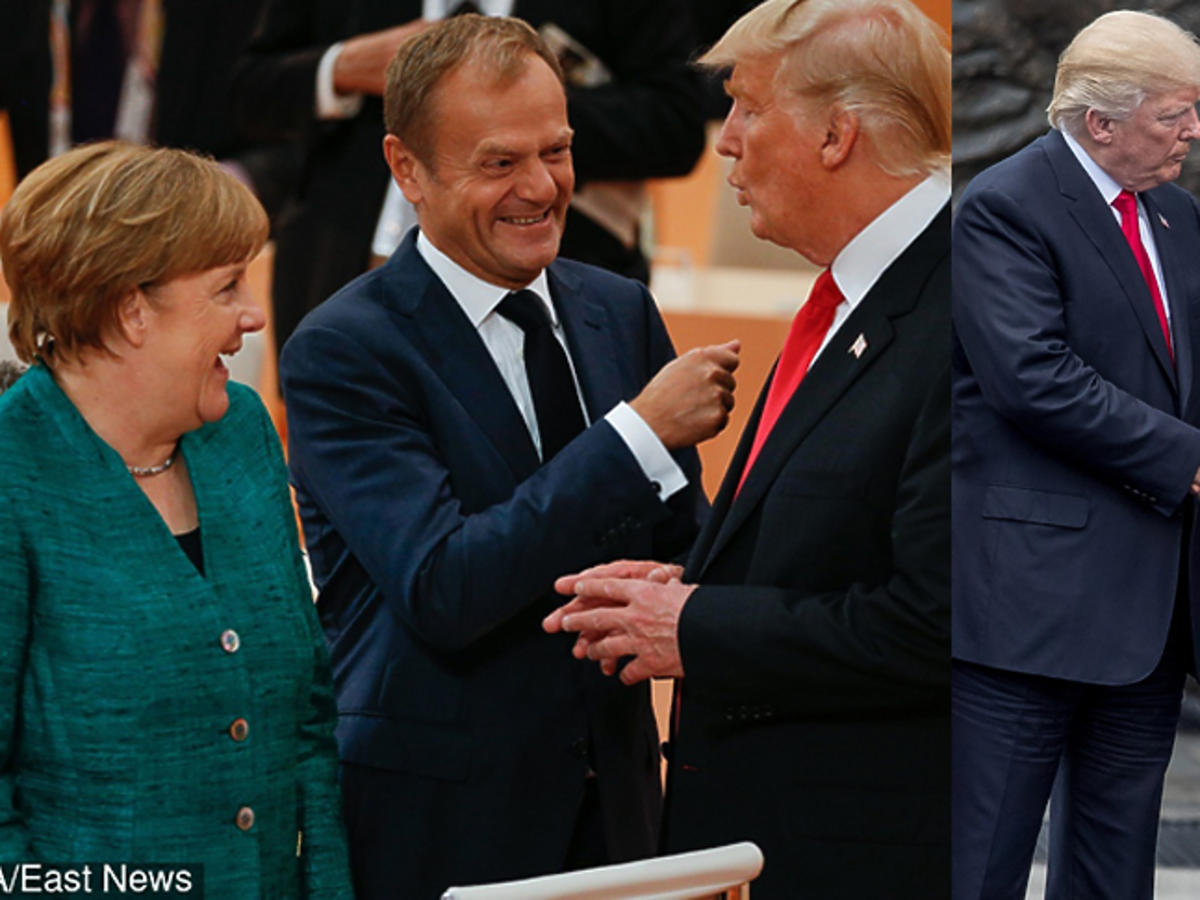 Donald Trump, Donald Tusk, Angela Merkel   żartują na szczycie G20