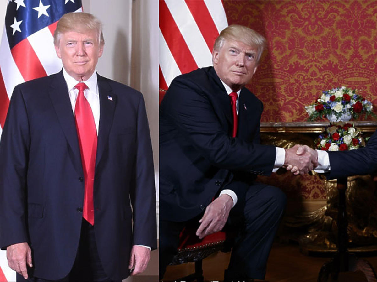 Donald Trump na konferencji prasowej z Andrzejem Dudą