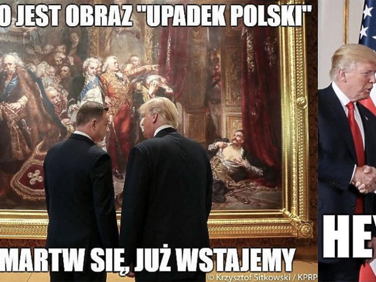 Donald Trump w Polsce memy