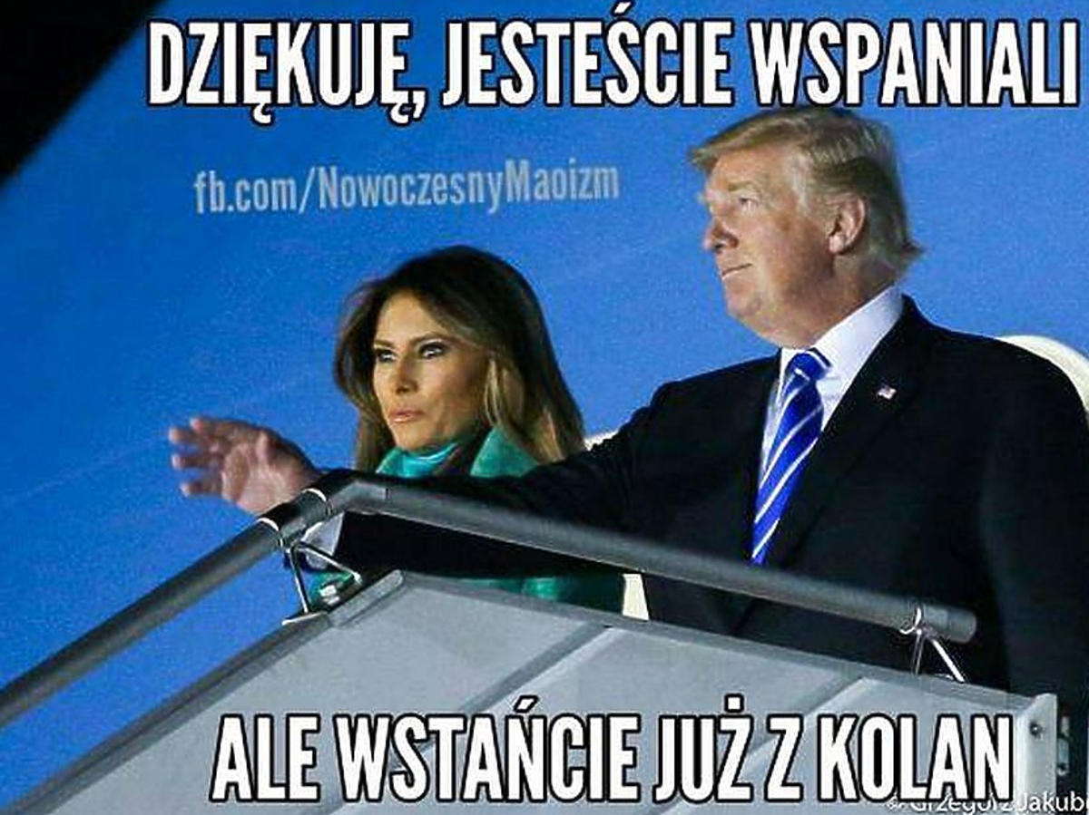 Donald Trump w Polsce memy