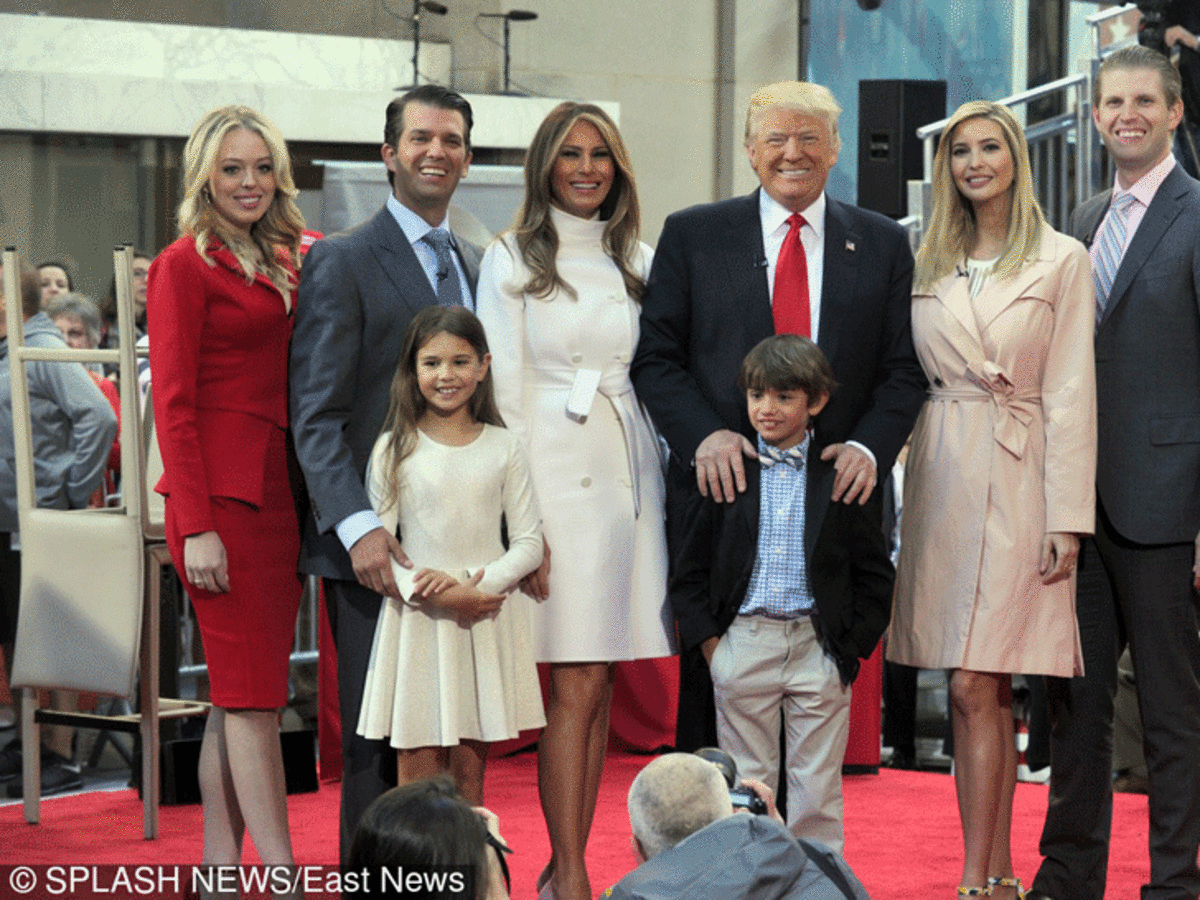 Donald Trump z rodziną: żona Melania i piątka dzieci