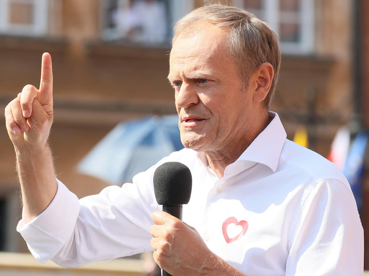 Donald Tusk na Wielkim Marszu