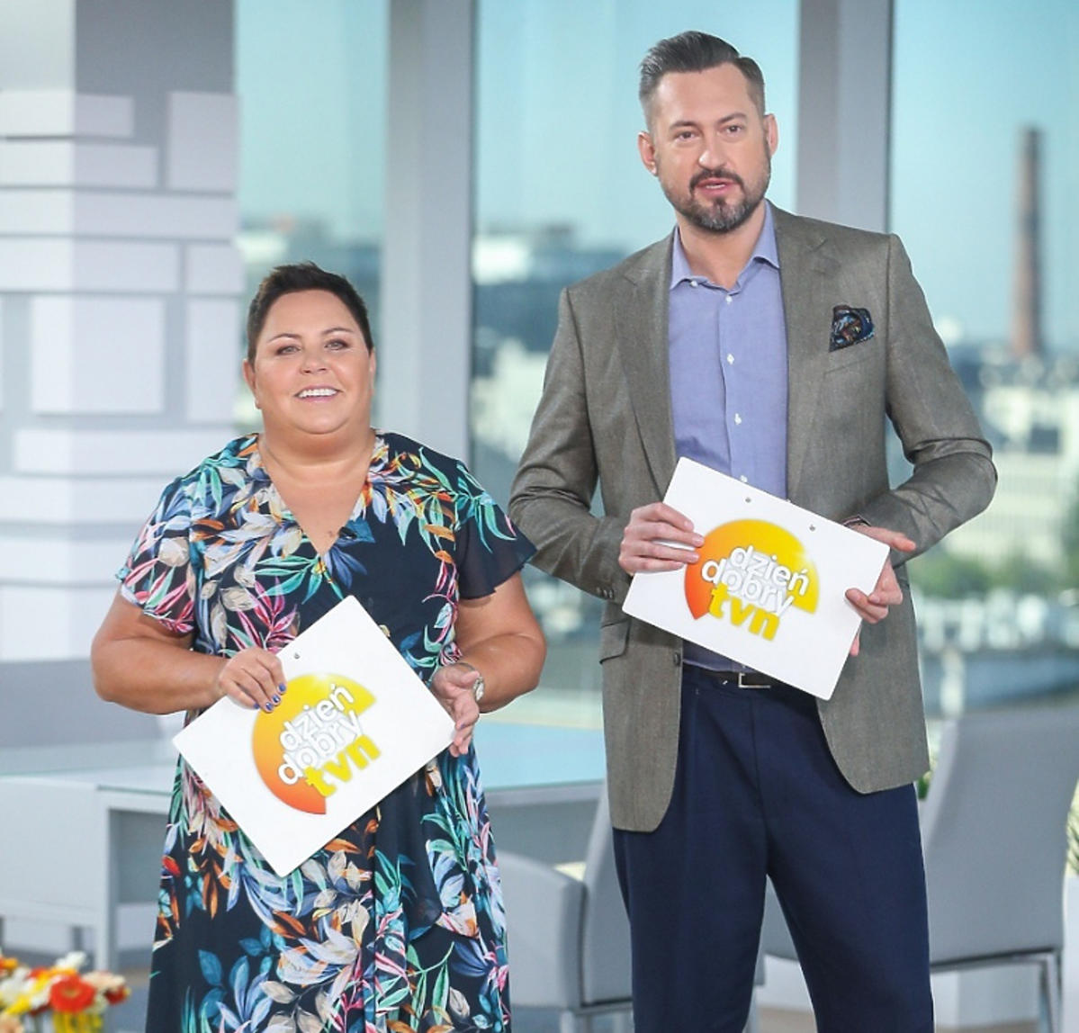 Dorota Wellman i Marcin Prokop w DDTVN