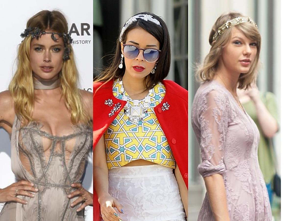 Trend jesień 2015: opaski - Doutzen Kroes, Macademian Girl, Taylor Swift