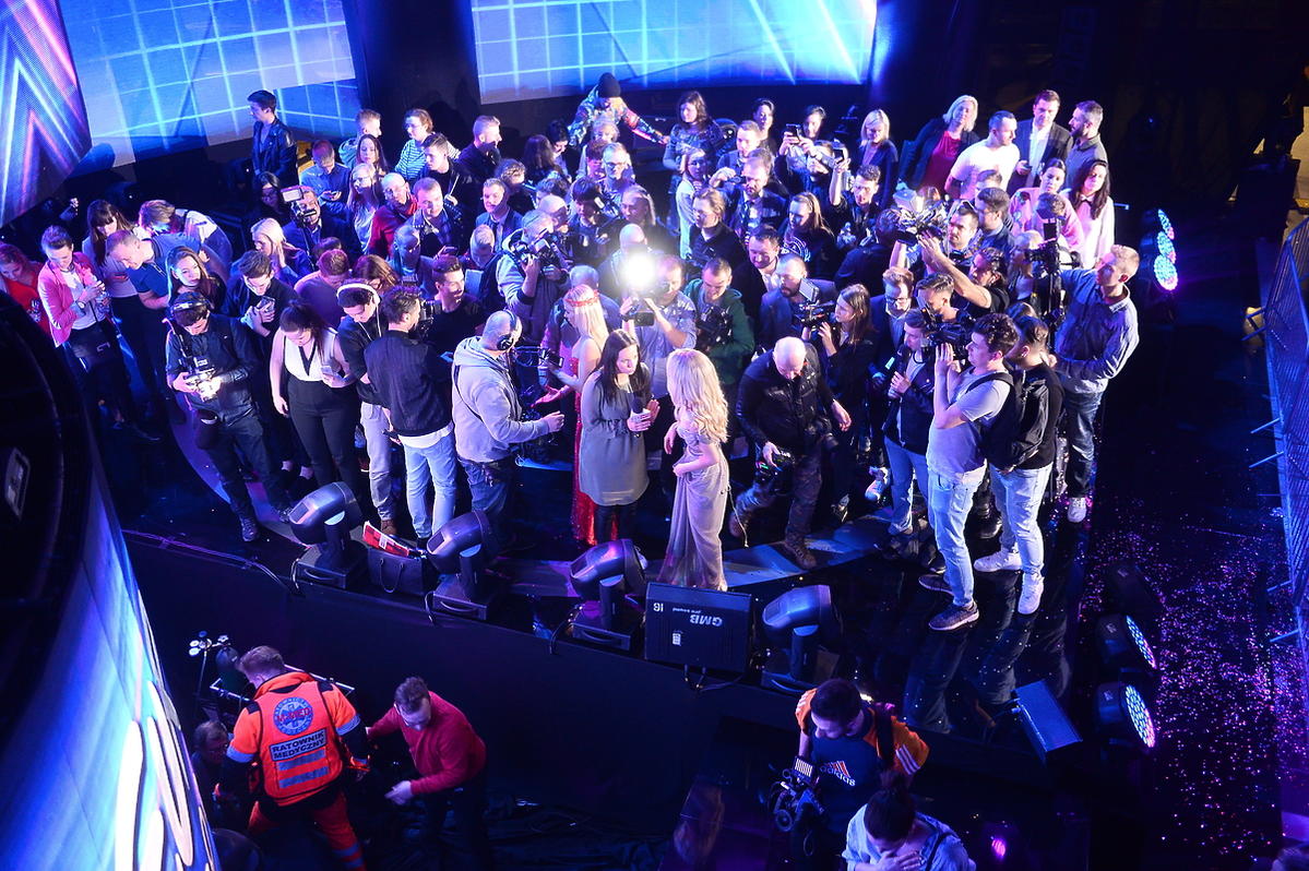 Dwie osoby spadły ze sceny podczas preselekcji do Eurowizji