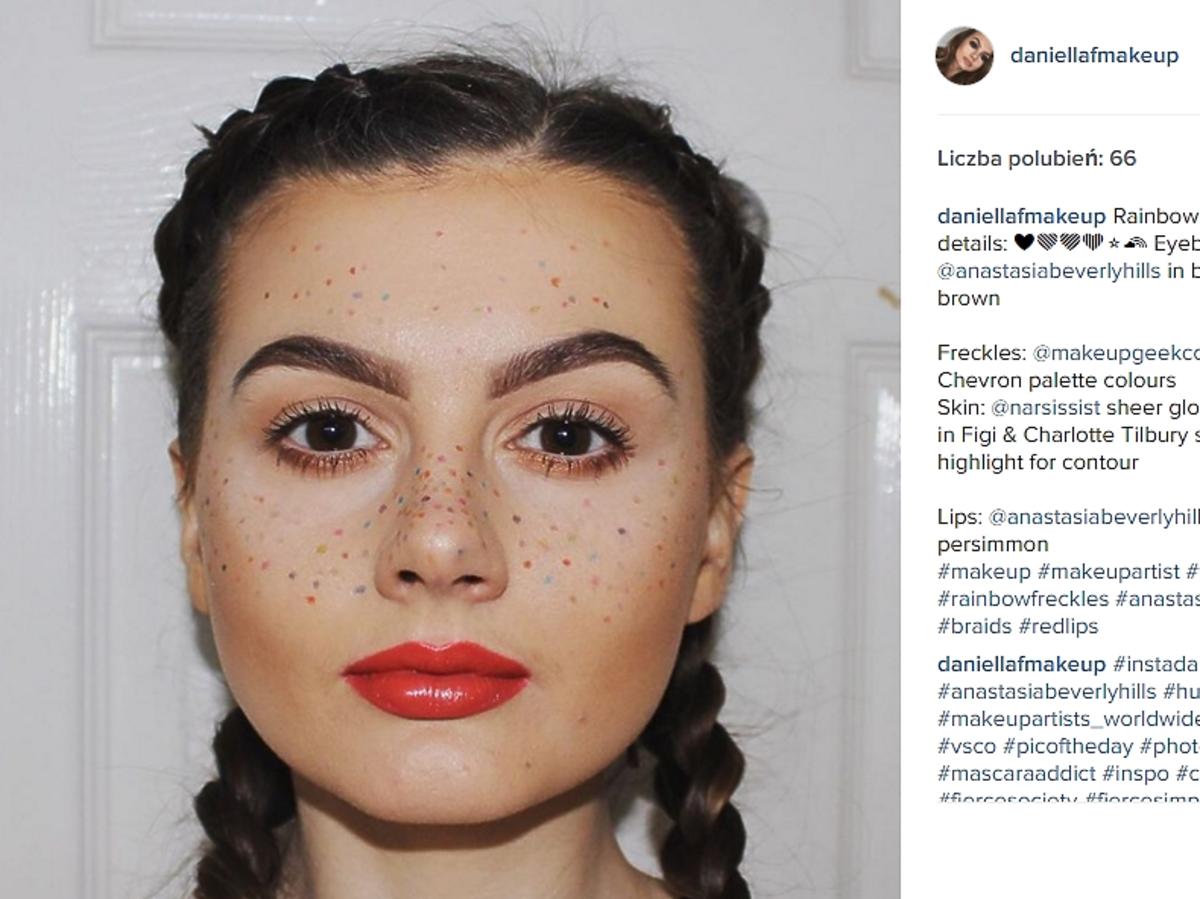 Trend: tęczowe piegi