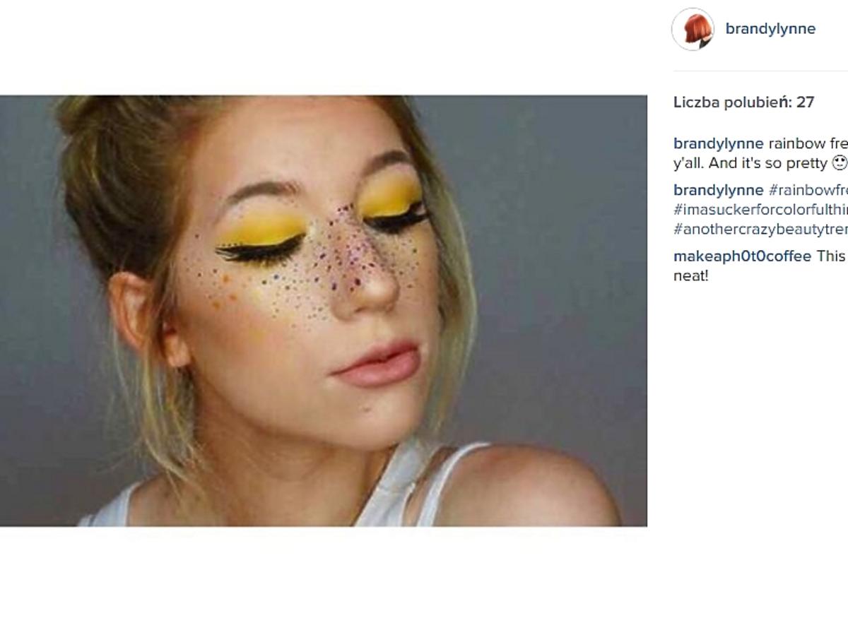 Trend: tęczowe piegi