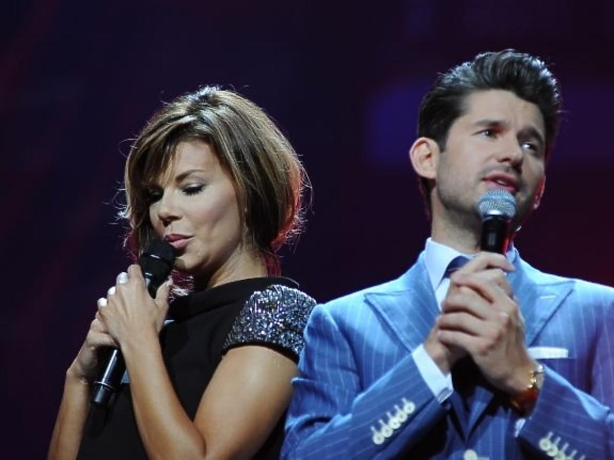 Edyta Górniak i Matt Dusk podczas pierwszego dnia Sopot Top of the Top Festival 2013