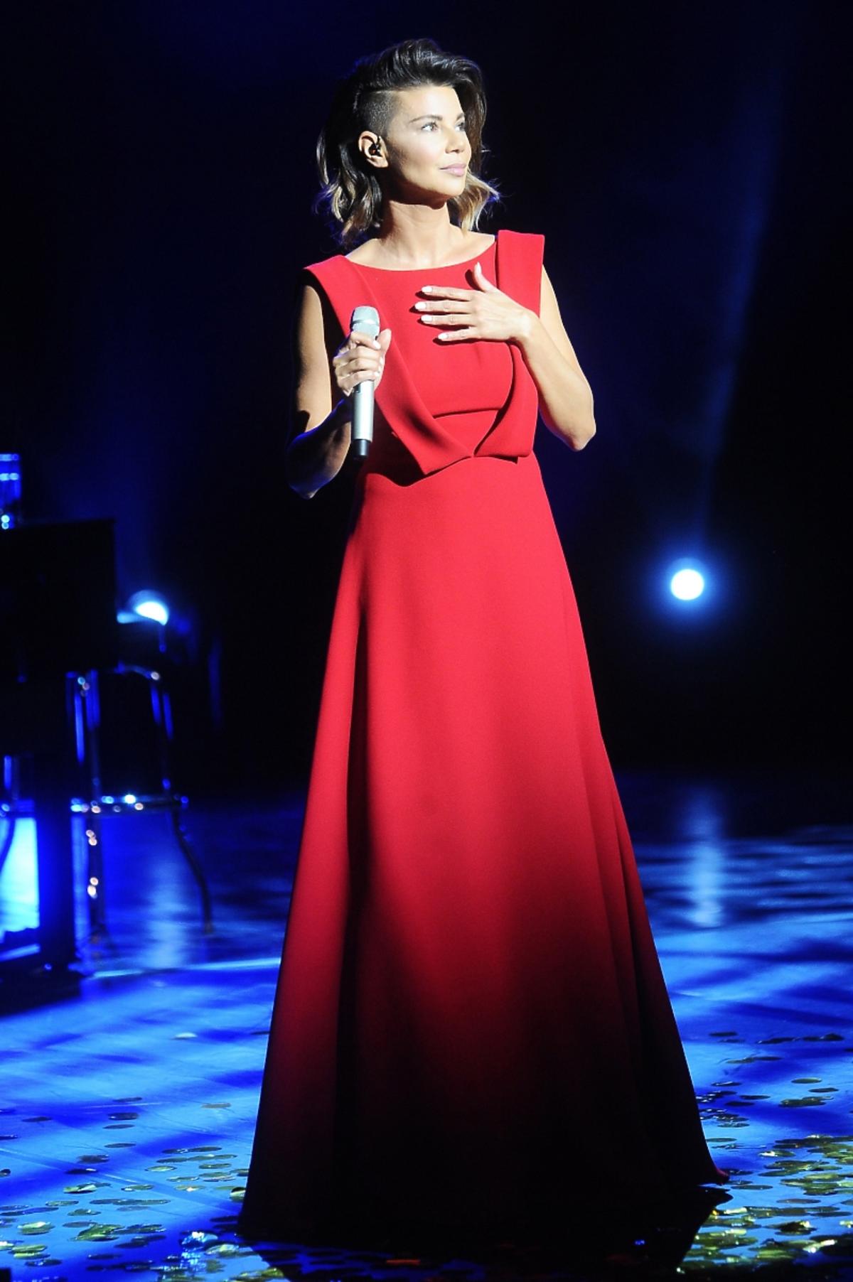 Edyta Górniak na koncercie w Teatrze Dramatycznym w Warszawie