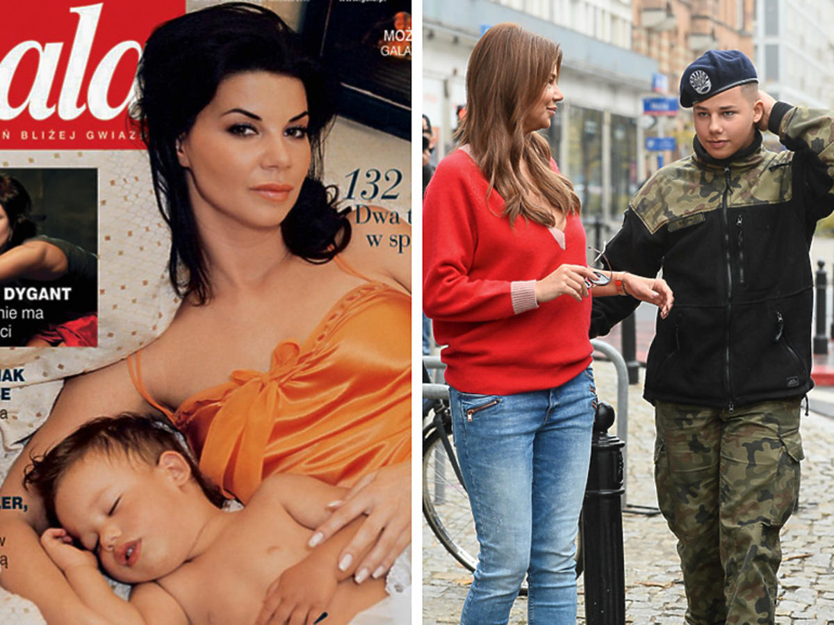 Edyta Górniak z synem - kiedyś i teraz