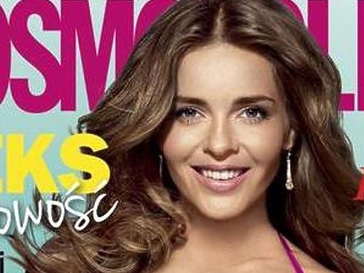 Edyta Herbuś na okładce "Cosmopolitan"