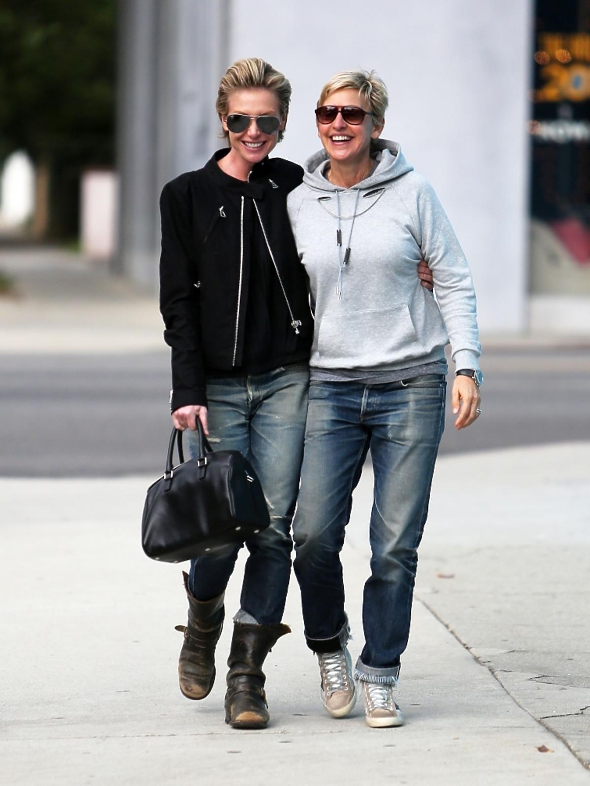 Ellen Degeneres i Portia De Rossi na spacerze w Los Angeles