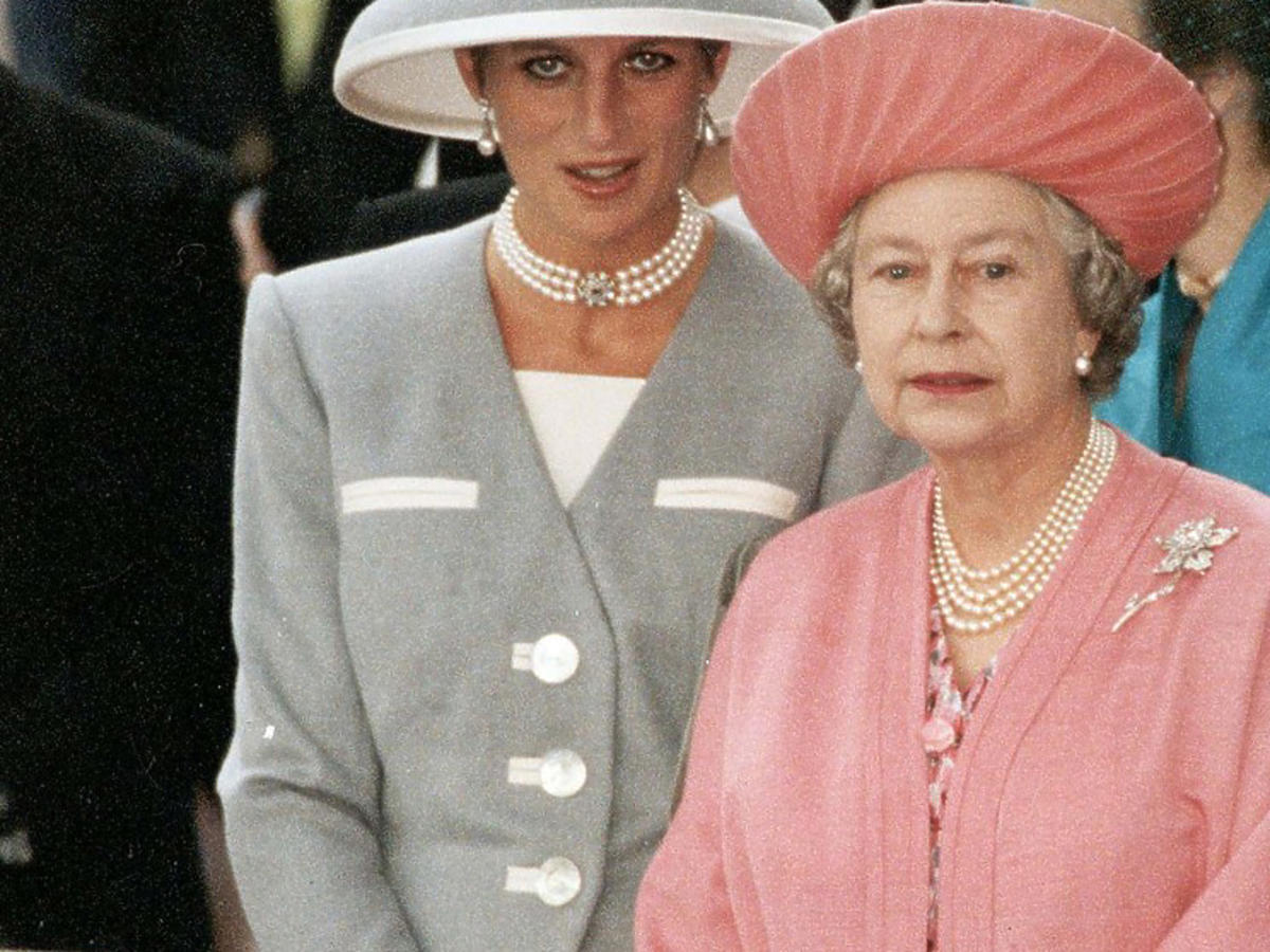Elżbieta II i księżna Diana w Londynie