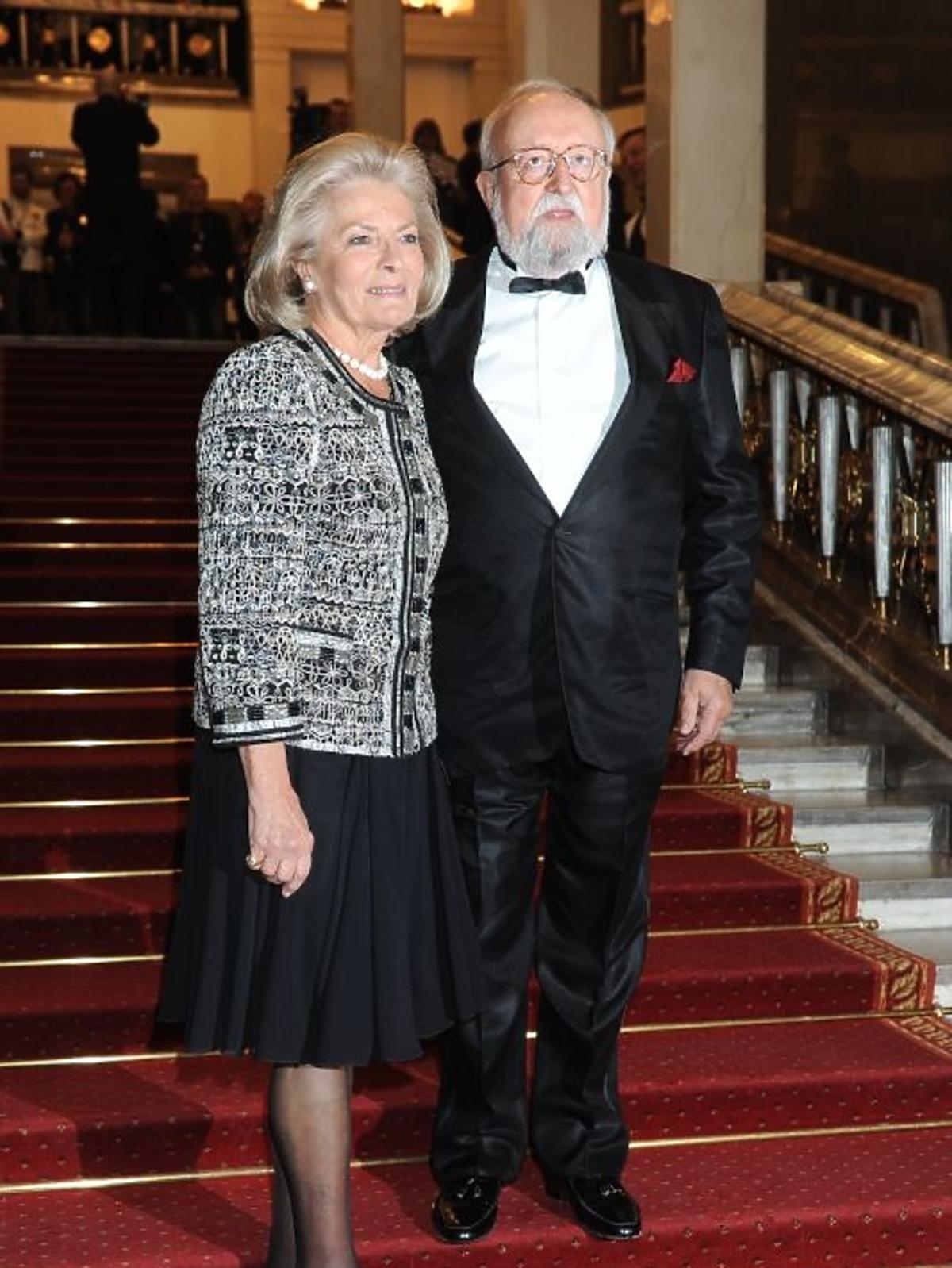 Elżbieta Penderecka i Krzysztof Penderecki na gali Paszporty Polityki 2012