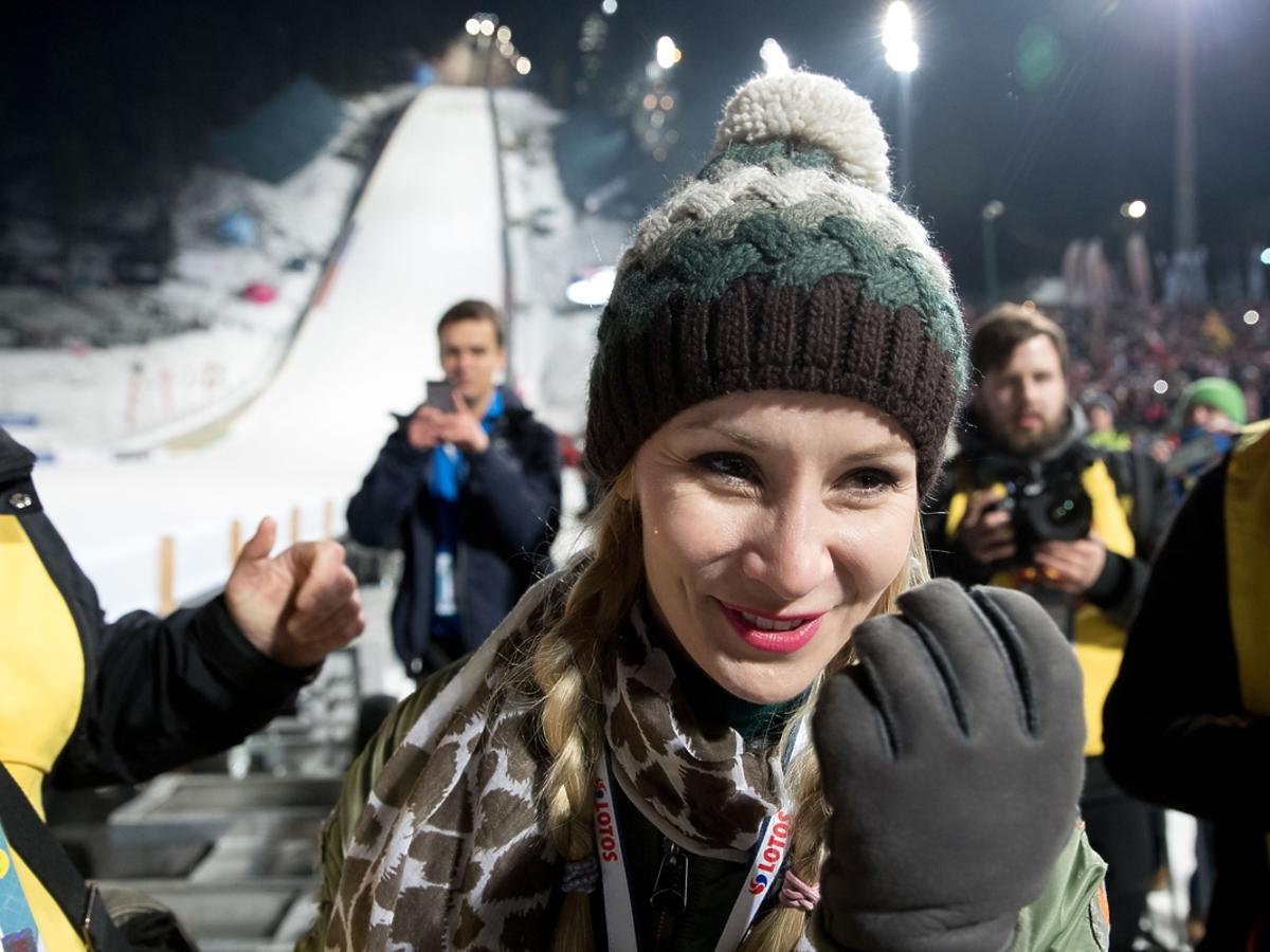 Ewa Bilan-Stoch podczas zawodów Pucharu Świata w Zakopanem