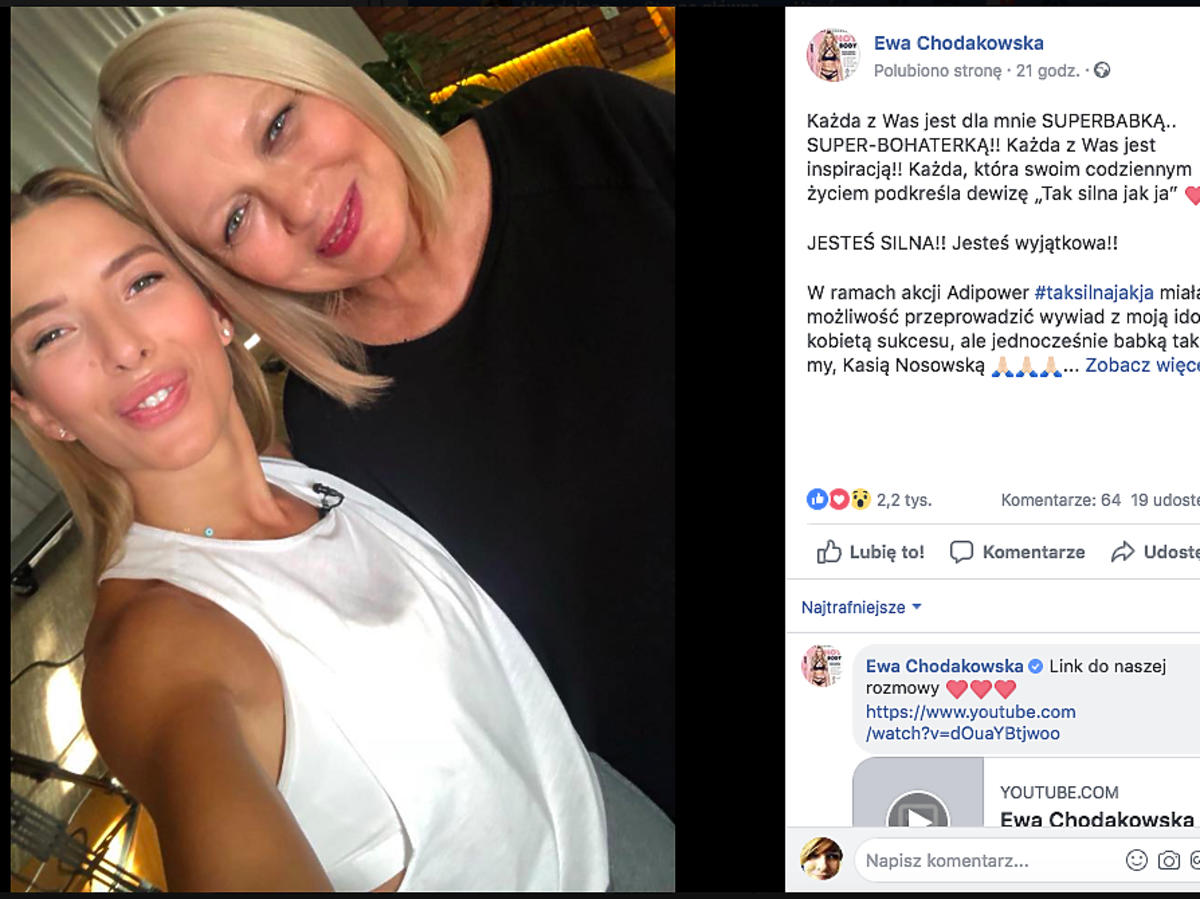 Ewa Chodakowska i Katarzyna Nosowska na wspólnym selfie