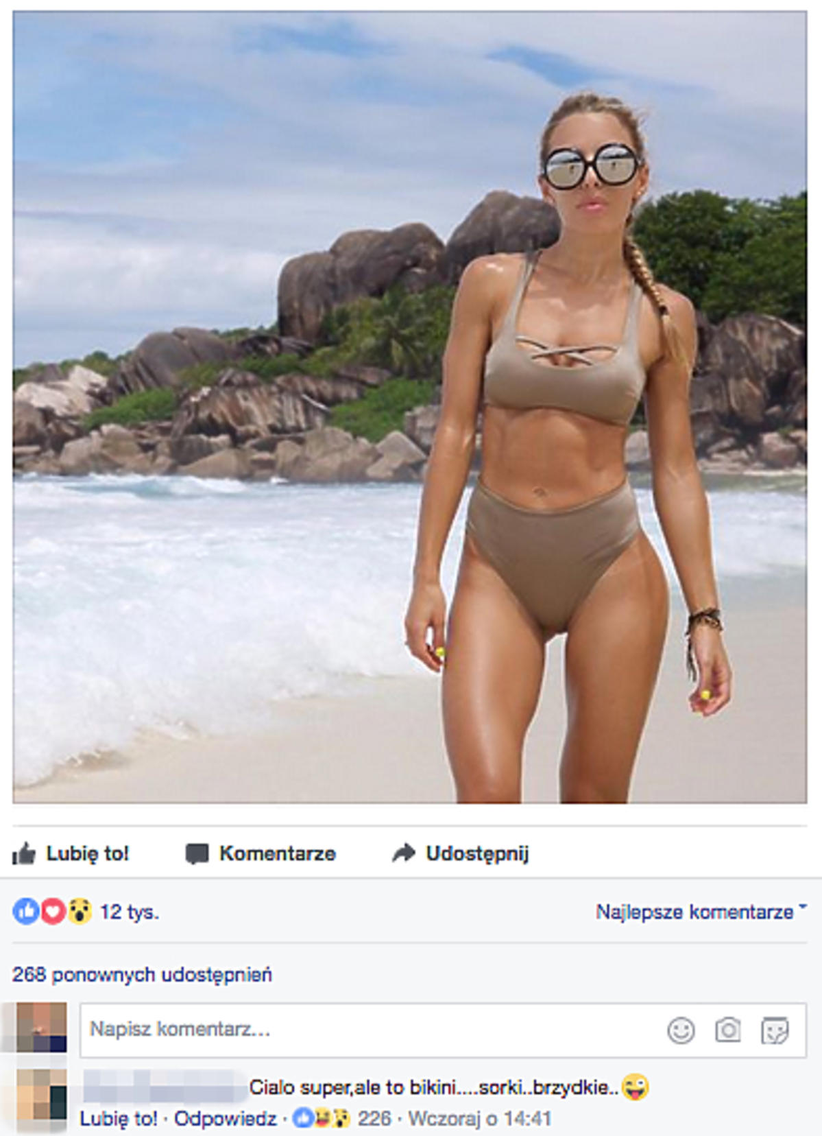 Ewa Chodakowska w bikini Agent Provocateur na Facebooku