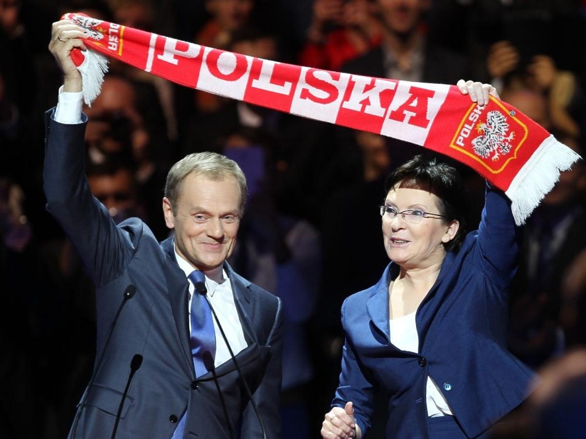 Ewa Kopacz, Donald Tusk razem na scenie