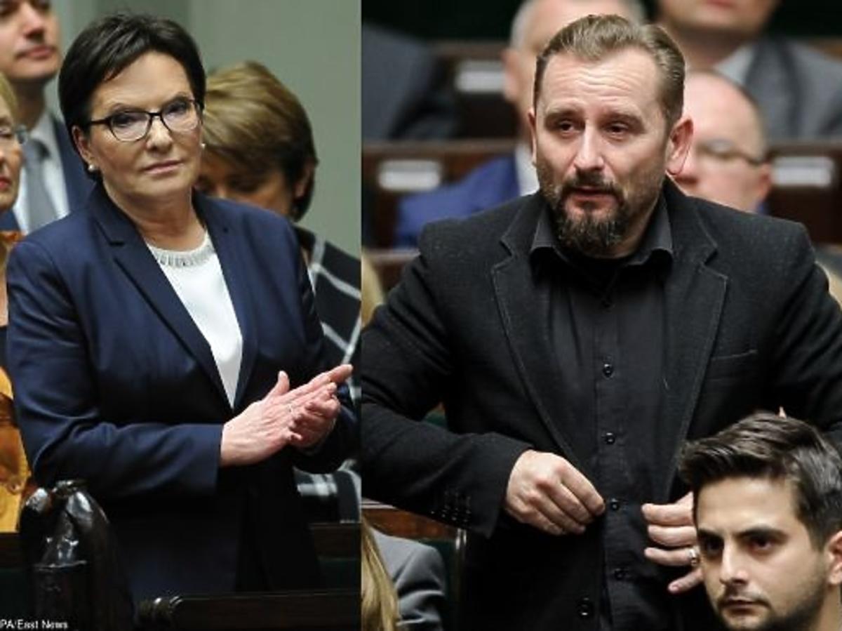 Ewa Kopacz, Liroy, Paweł Kukiz na pierwszym posiedzeniu Sejmu