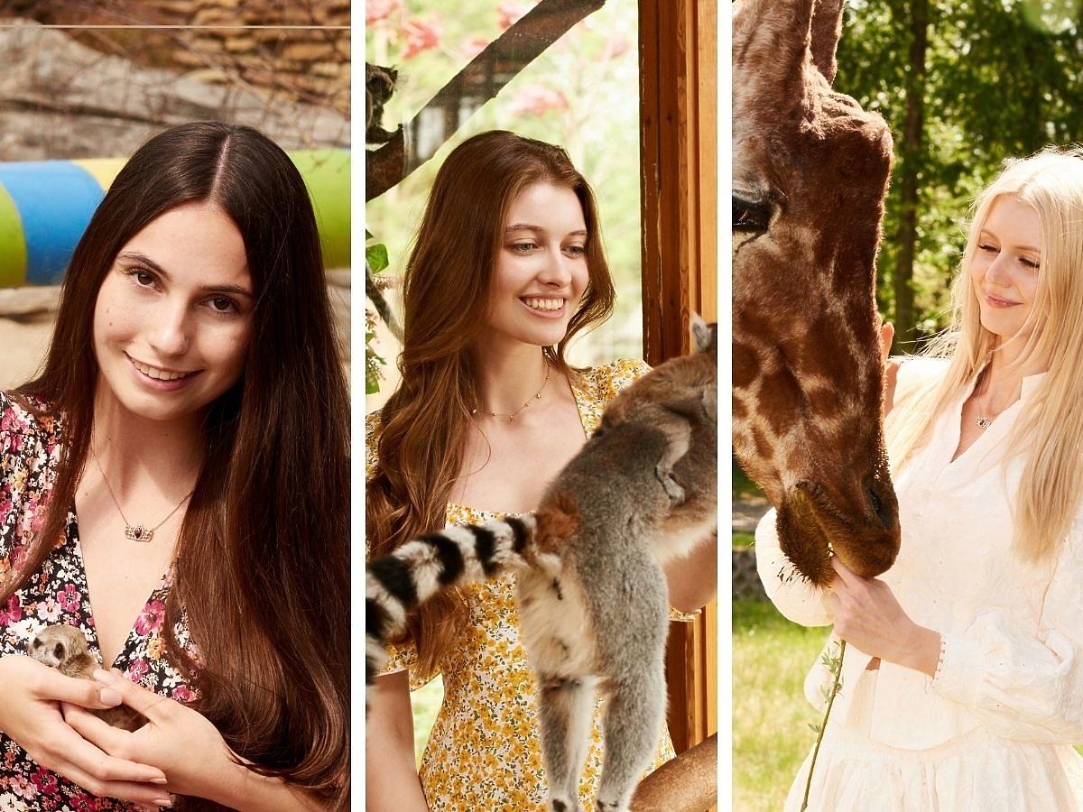 Finalistki Miss Polonia 2022 robią sobie sesje w zoo naturalną