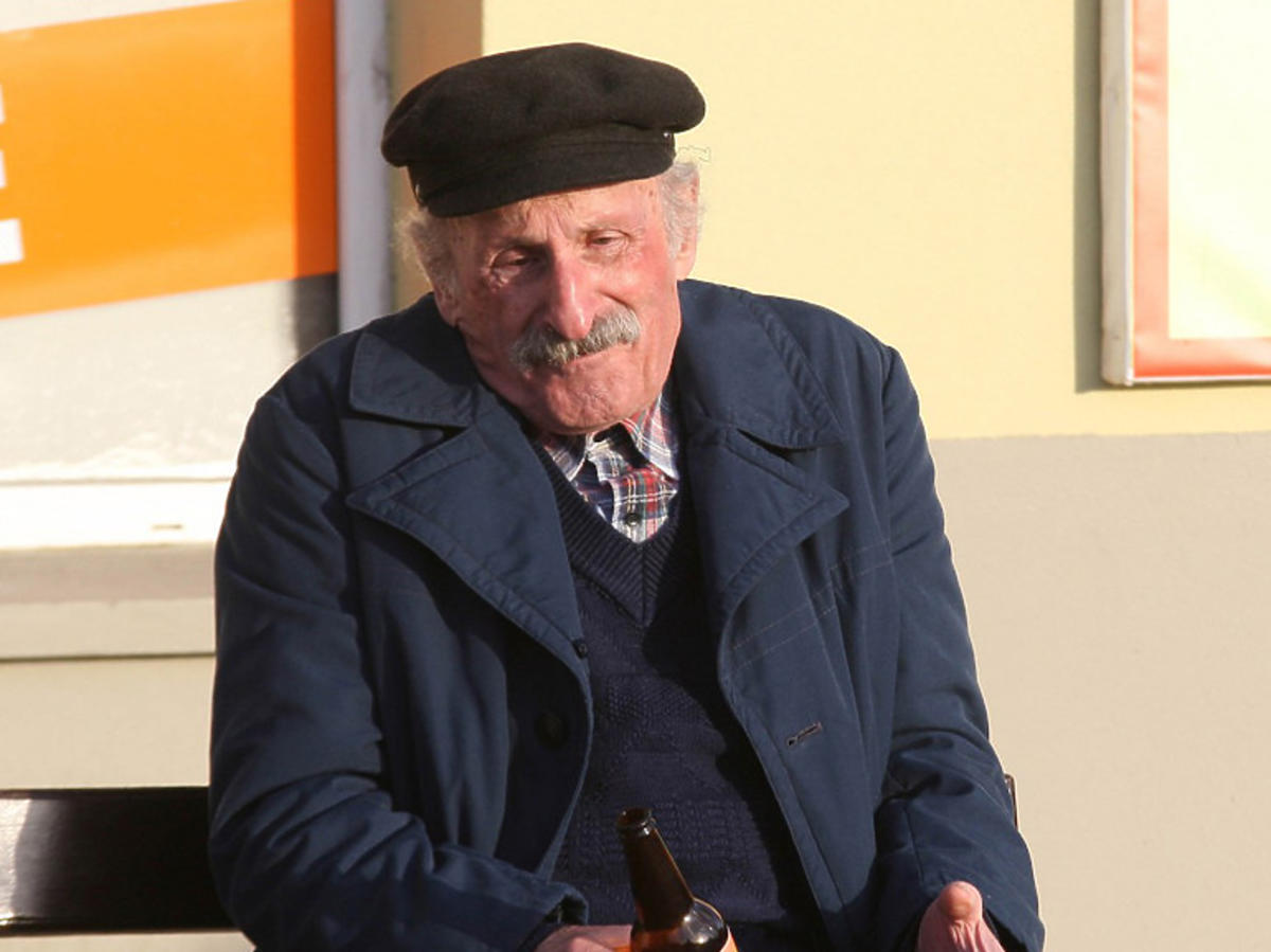 Franciszek Pieczka jako Stach Japycz w serialu "Ranczo"