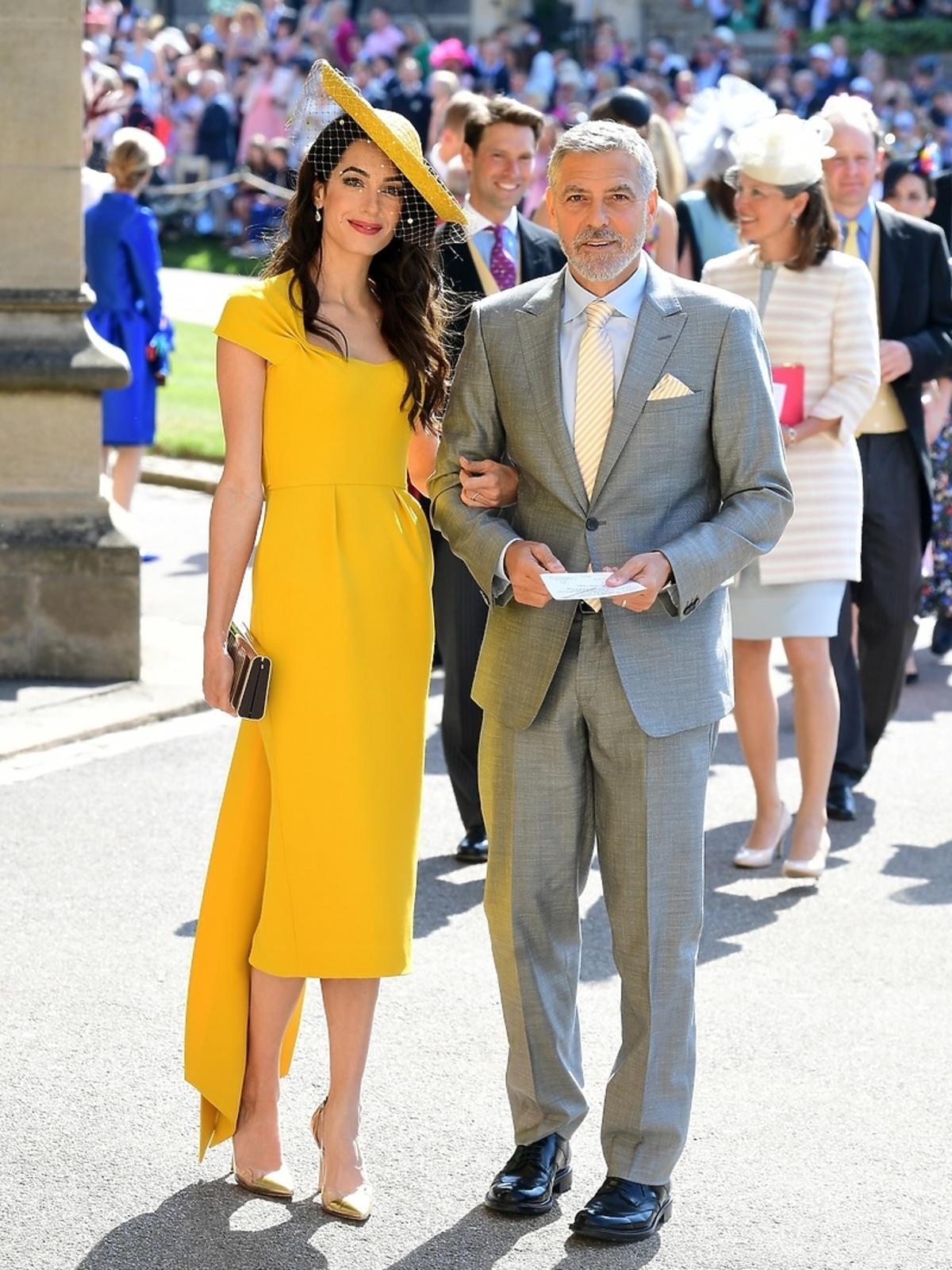 George Clooney z żoną na ślubie Meghan Markle i księcia Harry'ego