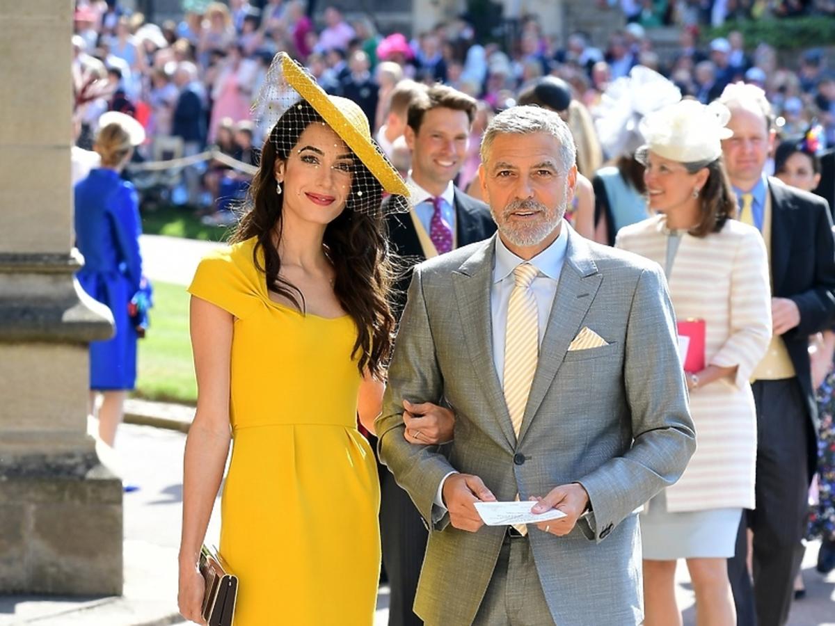 George Clooney z żoną na ślubie Meghan Markle i księcia Harry'ego