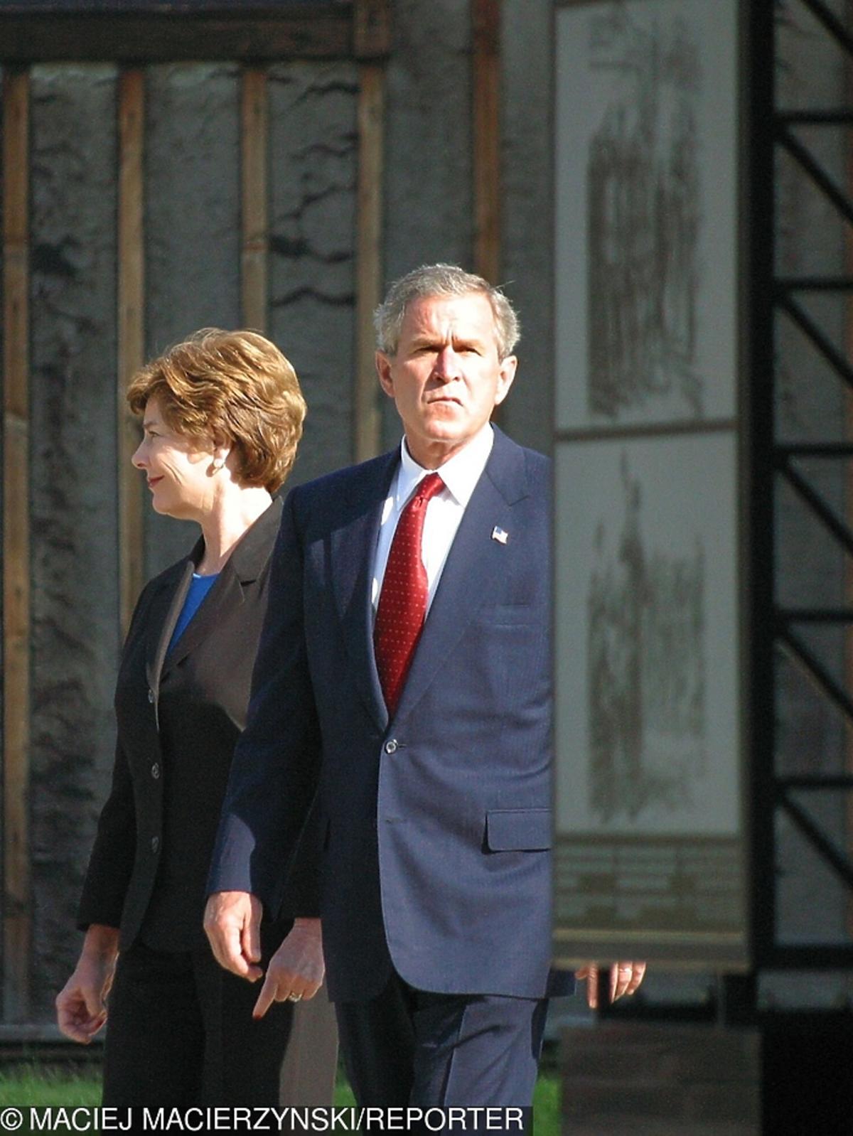 George W. Bush z żoną Laurą