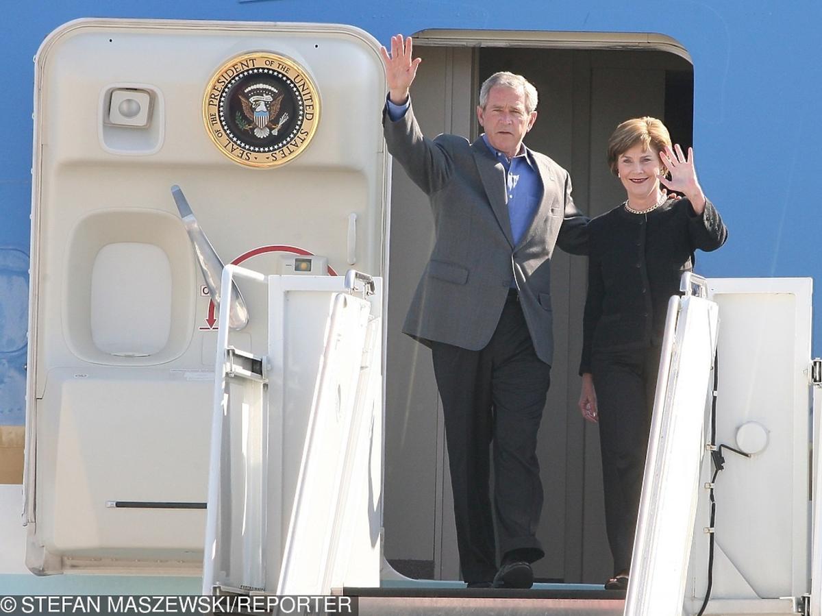 George W. Bush z żoną Laurą