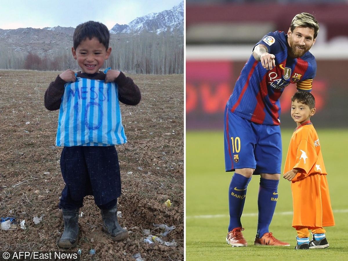 Gracz FC Barcelona spotkał się z afgańskim chłopcem, bohaterem zdjęcia, które zrobiło furrorę w sieci