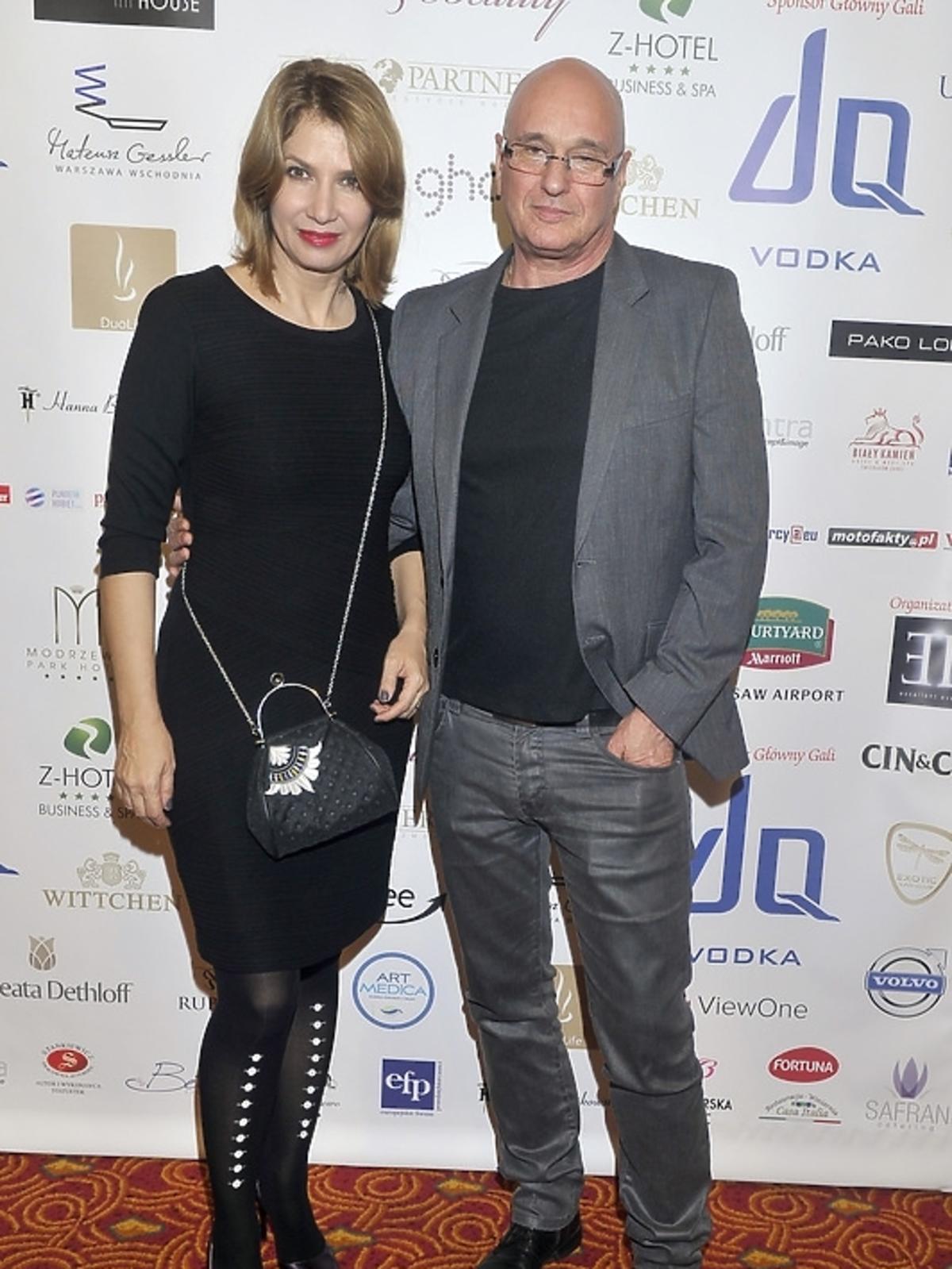 Grażyna Wolszczak i Cezary Harasimowicz na gali Luksusowa Marka Roku 2013 