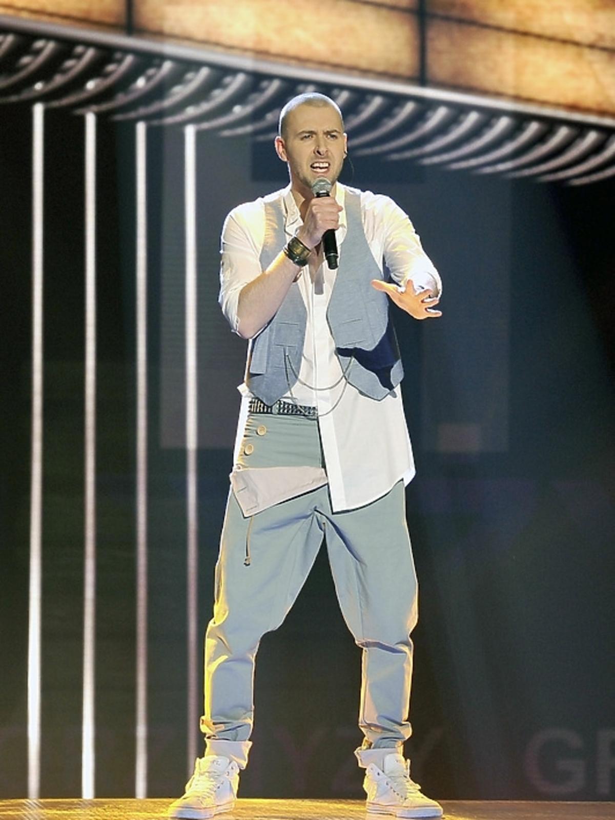 Grzegorz Hyży podczas finału X-Factor 3